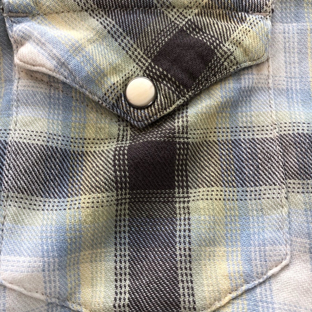 Ralph Lauren denim & supply pearl snap sawtooth cotton womens button up M rodeo - Picture 6 of 13